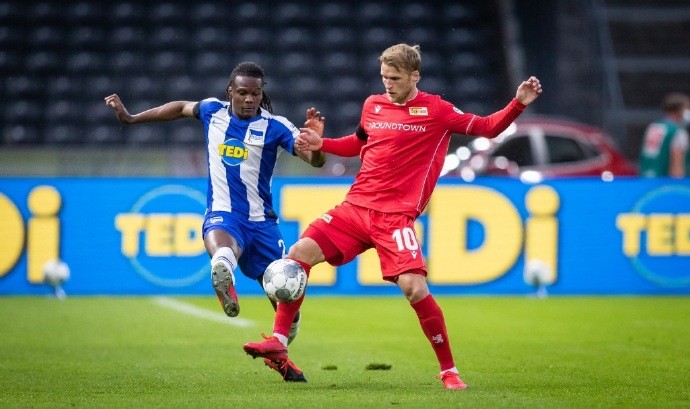  柏林赫塔老将传射建功终结连败颓势